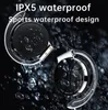 Close-up of black wireless headphones with water droplets on them, set against a dark, watery background. Náhled obrázku produktu