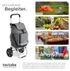 Skládací nákupní vozík tectake 3 v 1 s chladicí taškou, 56 Náhled obrázku produktu 8