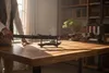 Katana decorativa in bambù, nera, con incisione del drago, Anteprima dell’immagine prodotto 7