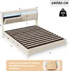 UnboxG Letto matrimoniale moderno in velluto 140x200 cm con Anteprima dell’immagine prodotto 9