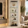 INONEFT Glazen vitrine met slot, enkelvoudige deur, 4 Productafbeelding-voorbeeld 4