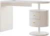 Biurko Vicco Lara Biały wysoki połysk 120 x 50 cm z 2 Podgląd zdjęcia produktu 1