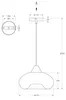 Lampada a Sospensione Ela 27cm in Metallo e Vetro Soffiato Anteprima dell’immagine prodotto 2