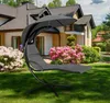 Aga Garten Schaukelstuhl – Gartenliege mit Dach, Polster, Produktbild-Vorschau 2