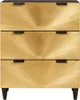 Servírovacia skriňa Čierna a zlatá 60 x 33 x 75 cm Náhľad obrázku produktu 3