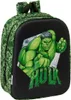 Plecak szkolny Hulk czarny zielony 22 x 27 x 10 cm 3D Podgląd zdjęcia produktu 1