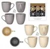 6er Set Biko Kaffeebecher konisch 600ml Keramik Vanille Produktbild-Vorschau 4