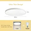 72W LED Deckenleuchte Weiß Flach Rund Ø58CM Deckenlampe Produktbild-Vorschau 7