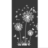 Weiß Wandtattoo Pusteblumen für Wanddeko Löwenzahn Blumen Produktbild-Vorschau 3