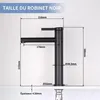 Černá, 360° otočná umyvadlová baterie, koupelnová baterie z Náhled obrázku produktu 4