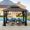Sunjoy Stahl Pavillon 3x3 KALDI - 307cm x 366cm, hnědá Náhled obrázku produktu 3