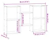 vidaXL Nástenná polica na staré drevo 96x18x60 cm materiál Náhľad obrázku produktu 8