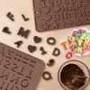 Silikon-Buchstabenform und Zahlen-Schokoladenformen mit Produktbild-Vorschau 5