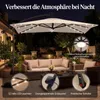 Parasol COSTWAY 250 cm z podstawą, oświetleniem LED i Podgląd zdjęcia produktu 5