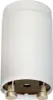 A white cylindrical object with gold connectors at the bottom, likely a light bulb adapter or base. Náhľad obrázku produktu