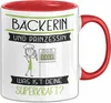 Bäckerin Und Prinzessin Tasse Geschenk Für Eine Bäckerin Produktbild-Vorschau 1
