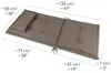 Beautissu, 4 coussins d'appui haut de gamme 120 x 50 x 7 Voir les images du produit 2