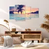 Bild auf Leinwand - Leinwandbild - Meer Strand Palme - Produktbild-Vorschau 7