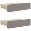 vidaXL Rozkładane łóżko dzienne z szufladami Taupe 100x200 Podgląd zdjęcia produktu 10