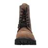 ANGRY ITCH-8-Loch Vintage Braun Ranger Armee Leder Stiefel Produktbild-Vorschau 4