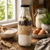 Milchflasche 1 Liter Glasflasche transparent mit 6 Flaschen Produktbild-Vorschau 3