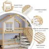 Merax Etagenbett Kinderbett 90x200 cm mit Schubladen, Produktbild-Vorschau 13