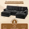 Ecksofa - Wohnzimmersofa 240 cm breit  - Couch L-Form - Produktbild-Vorschau 2