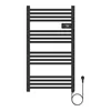 Handdoekradiator 'Follo', aluminium, 96 x 54 cm, zwart Productafbeelding-voorbeeld 3