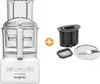 A white Magimix food processor with accessories, including a dicing kit and a slicing disc, is displayed against a white background. Anteprima dell’immagine prodotto