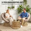 Sada záhradného nábytku Outsunny, 3-dielna, bistro sada Náhľad obrázku produktu 4