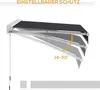 Outsunny Gelenkarmmarkise 2,5 x 2 m Elektrische Markise mit Produktbild-Vorschau 8