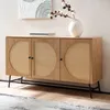 FineBuy Sideboard 140x80x39 cm Kommode Eiche-Nachbildung Produktbild-Vorschau 1