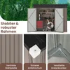COSTWAY Gartenhaus 235x117x185cm Metall, Geräteschuppen mit Produktbild-Vorschau 5