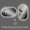 HOKO Miroir de salle de bain LED 50x90 cm Miroir mural Voir les images du produit 9