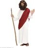 A person dressed as Jesus holding a staff, standing against a white background. Anteprima dell’immagine prodotto