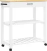vidaXL Küchenwagen MONZA 84x40x88,5 cm Massivholz Kiefer Produktbild-Vorschau 1