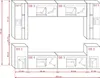 Furnitech Wohnwand Schwarz | Wohnzimmer Möbel mit LED Weiß Produktbild-Vorschau 2
