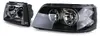 Klarglas H7 H1 Scheinwerfer Schwarz mit LWR Motor für VW Bus T5 2003-2009 – Produktansicht 2 Produktbild-Vorschau