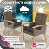 TecTake 404807, Polyester, Guma, Hnědá Náhled obrázku produktu 6