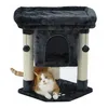 Katzen Kratzbaum 61 cm - grau mit großem Liegeplatz und Produktbild-Vorschau 5