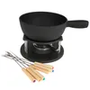 BBQ-Toro 9-częściowy żeliwny zestaw do fondue dla 6 osób, 2 Podgląd zdjęcia produktu 2