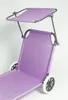 Chaise longue à roulettes avec toit Chaise longue pliante Voir les images du produit 19