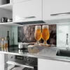 Küchenrückwand Spritzschutz Glas mit Motiv Bier auf Holz 40 Produktbild-Vorschau 2
