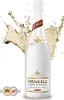 A bottle of Henkell Sekt Blanc de Blancs sparkling wine with a splash of wine behind it. Produktbild-Vorschau