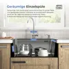 ANW HOME Küchenspüle 60x50 cm Edelstahl 304 Silber Topmount Produktbild-Vorschau 2
