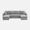 sweeek - Divano componibile a 4 posti, con funzione letto e Anteprima dell’immagine prodotto 7
