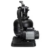 A black sand filter pump for a swimming pool is shown against a white background. Produktbild-Vorschau