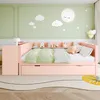 Merax Tagesbett Schlafsofa 140x200 cm, mit Ausziehbett, Produktbild-Vorschau 2