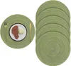 OKWISH 6er Set Tischsets Abwaschbar Rund, Platzsets Blau Produktbild-Vorschau 1