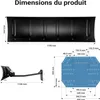 Lame à neige universelle 1200x400mm réglable pour tracteur Voir les images du produit 3